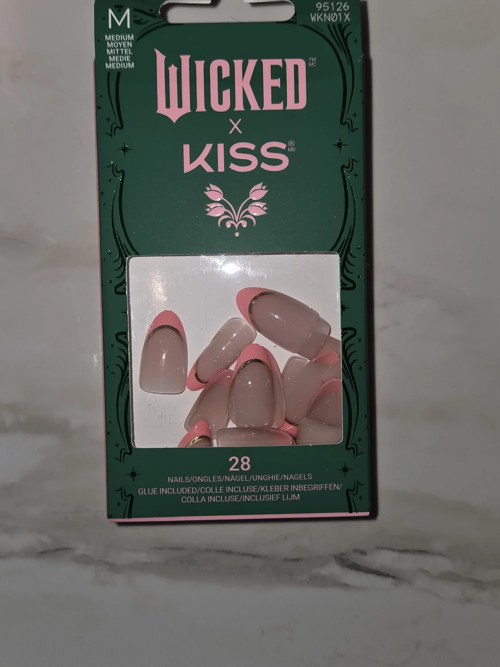 Wicked x Kiss Pink Press-On Nail Set